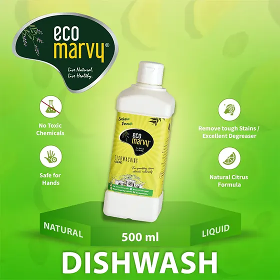 EcoMarvy is the best dishwashing liquid in India